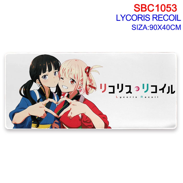 Lycoris Recoil Anime peripheral edge lock mouse pad 90X40CM SBC-1053-2