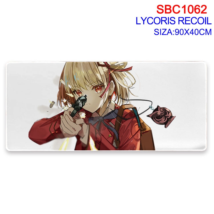 Lycoris Recoil Anime peripheral edge lock mouse pad 90X40CM  SBC-1062-2