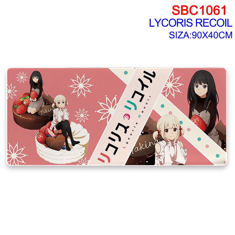 Lycoris Recoil Anime peripheral edge lock mouse pad 90X40CM SBC-1061-2