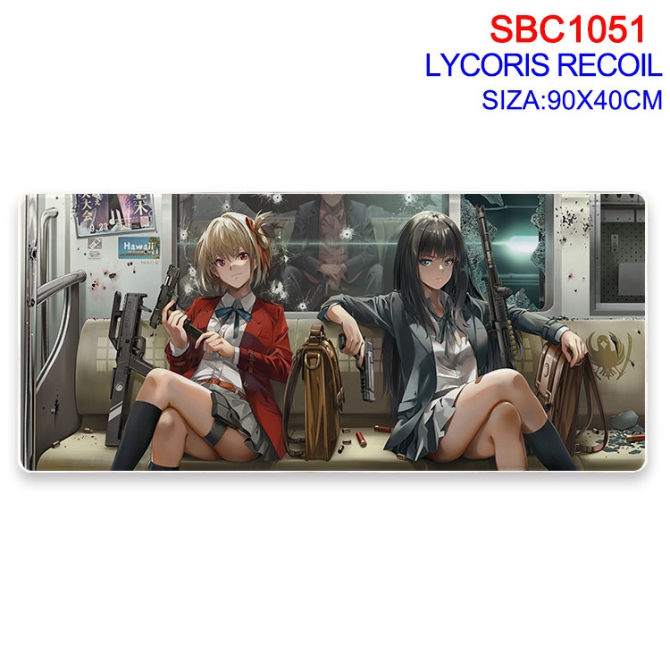 Lycoris Recoil Anime peripheral edge lock mouse pad 90X40CM SBC-1051-2