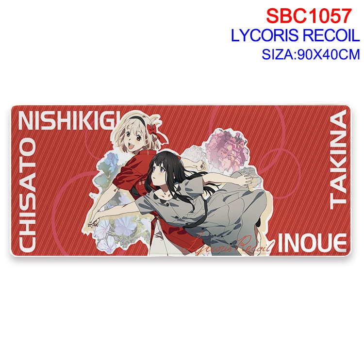 Lycoris Recoil Anime peripheral edge lock mouse pad 90X40CM  SBC-1057-2