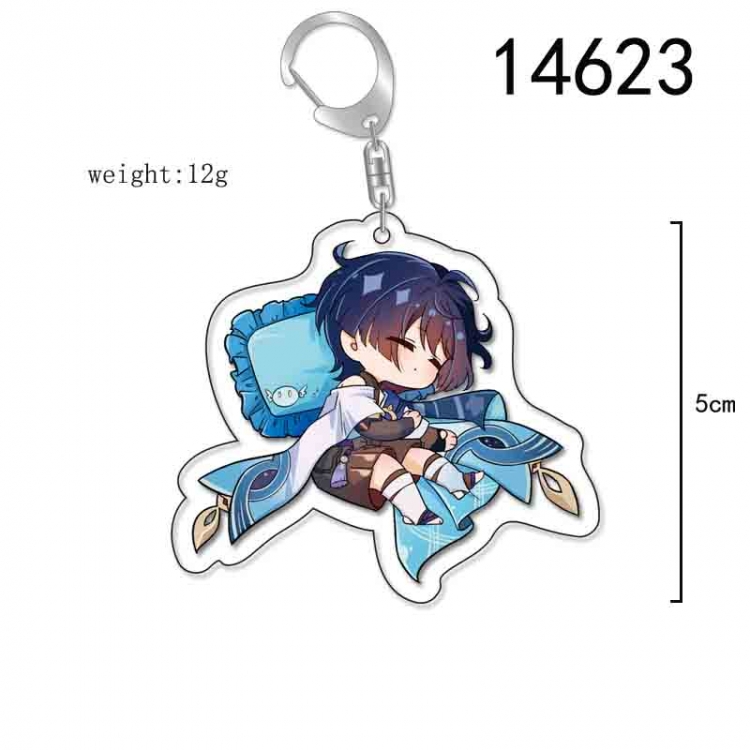 Genshin Impact Anime Acrylic Keychain Charm price for 5 pcs 14623