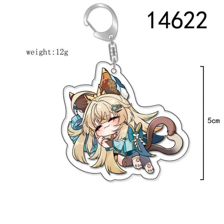 Genshin Impact Anime Acrylic Keychain Charm price for 5 pcs 14622