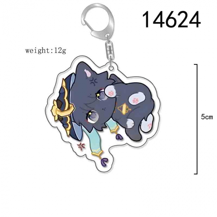 Genshin Impact Anime Acrylic Keychain Charm price for 5 pcs 14624