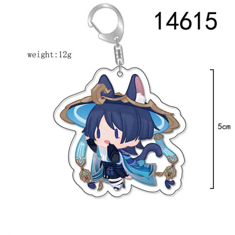 Genshin Impact Anime Acrylic Keychain Charm price for 5 pcs 14615