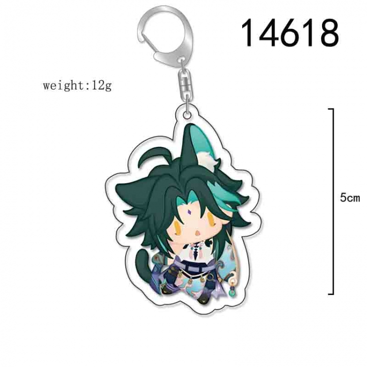 Genshin Impact Anime Acrylic Keychain Charm price for 5 pcs 14618