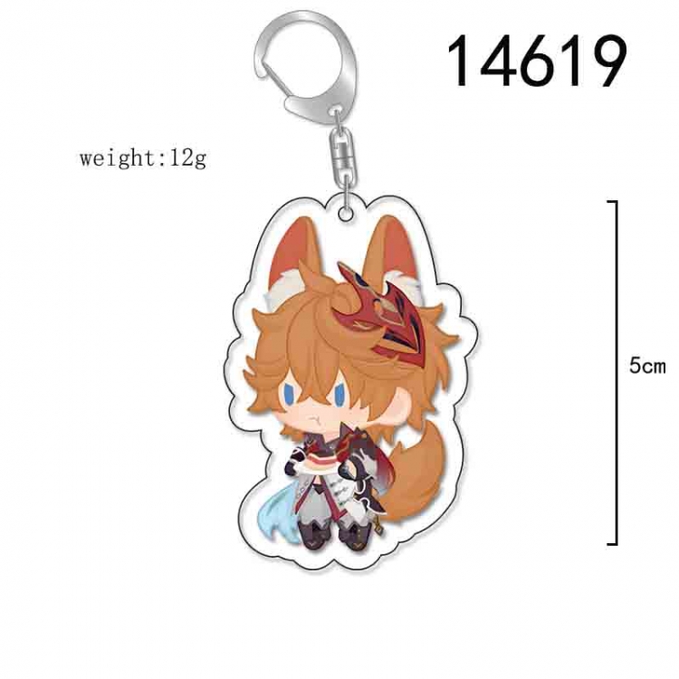 Genshin Impact Anime Acrylic Keychain Charm price for 5 pcs 14619