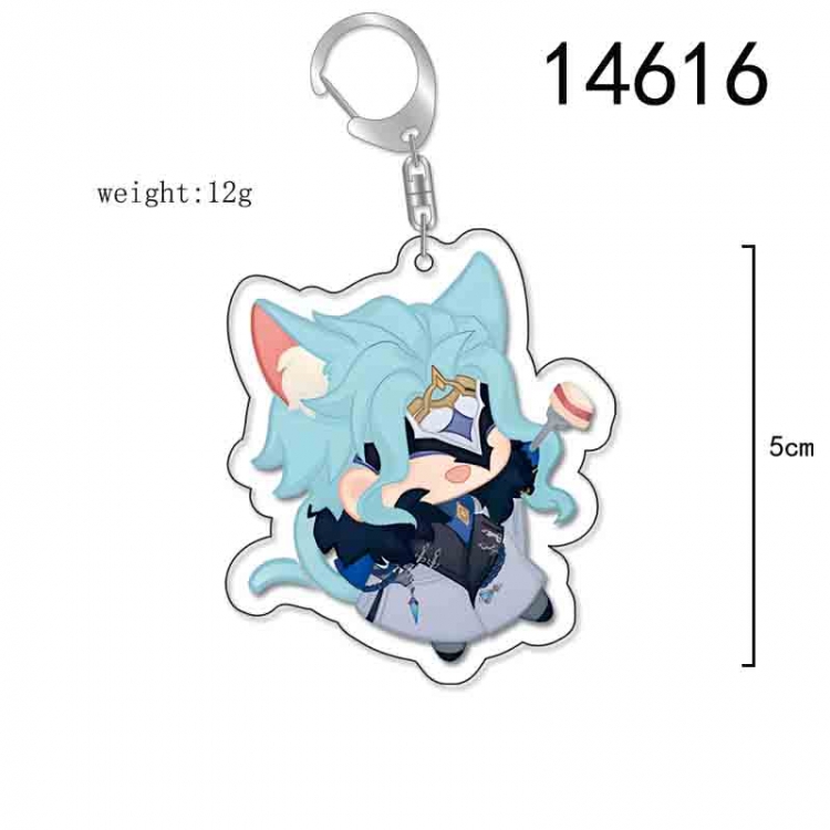 Genshin Impact Anime Acrylic Keychain Charm price for 5 pcs 14616