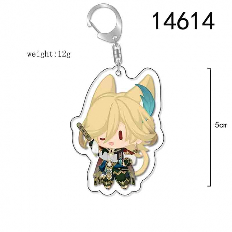 Genshin Impact Anime Acrylic Keychain Charm price for 5 pcs 14614