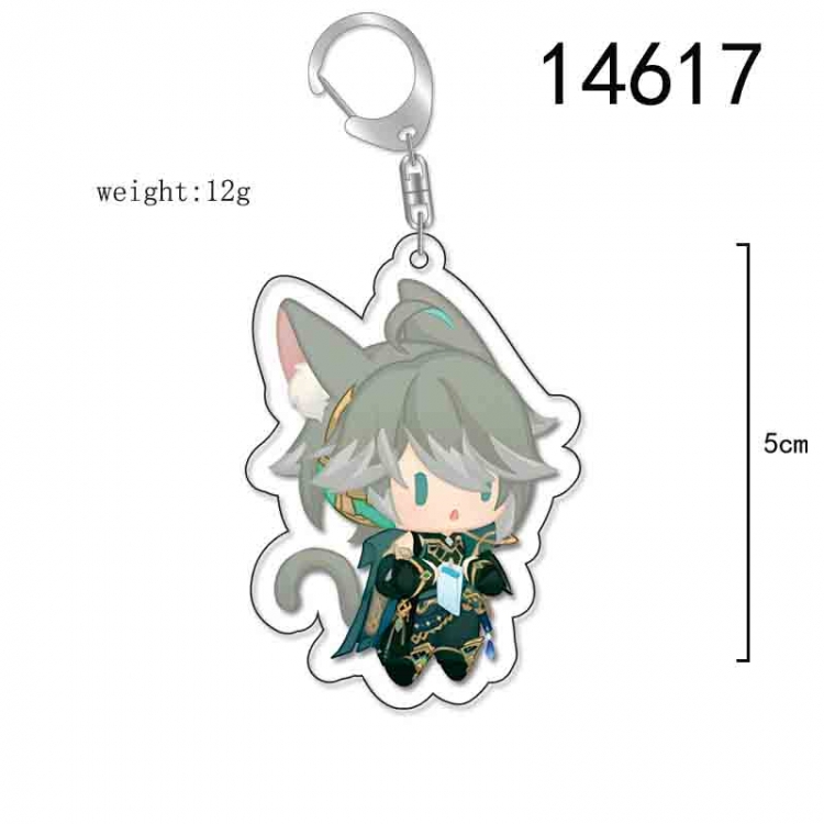 Genshin Impact Anime Acrylic Keychain Charm price for 5 pcs 14617