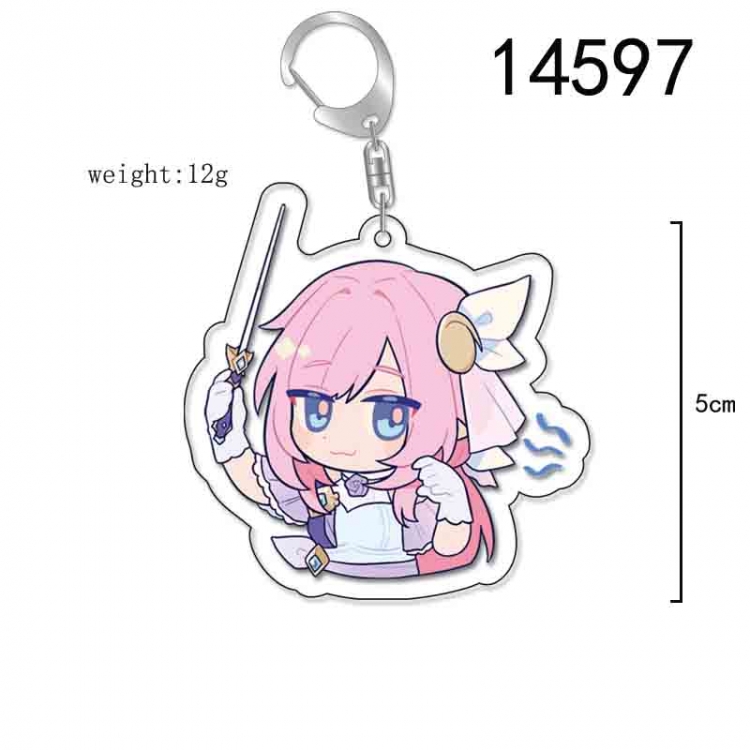 Collapse 3 Anime Acrylic Keychain Charm price for 5 pcs 14597