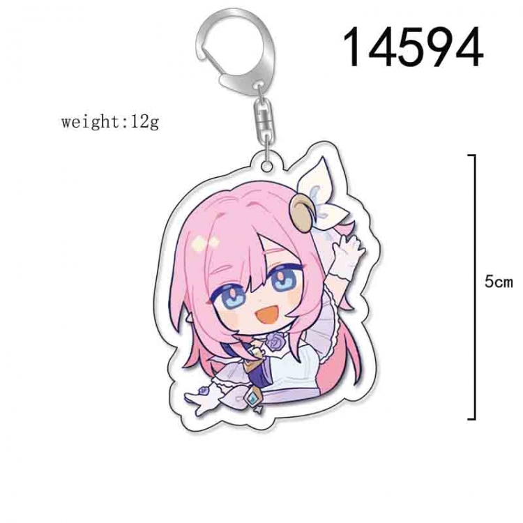 Collapse 3 Anime Acrylic Keychain Charm price for 5 pcs 14594