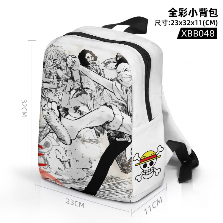 One Piece  Anime full color backpack backpack backpack 23x32x11cm XBB048