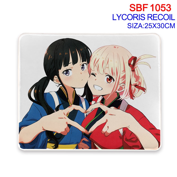 Lycoris Recoil Anime peripheral edge lock mouse pad 25X30cm SBF-1053-2