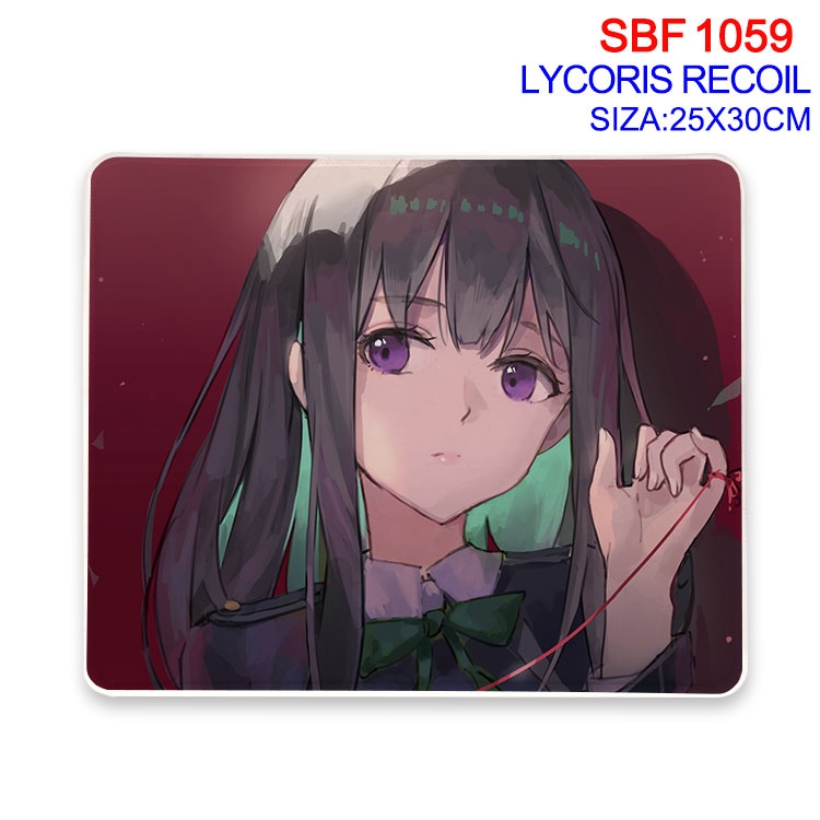 Lycoris Recoil Anime peripheral edge lock mouse pad 25X30cm SBF-1059-2