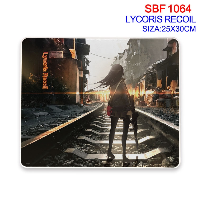 Lycoris Recoil Anime peripheral edge lock mouse pad 25X30cm  SBF-1064-2
