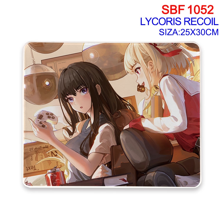 Lycoris Recoil Anime peripheral edge lock mouse pad 25X30cm SBF-1052-2