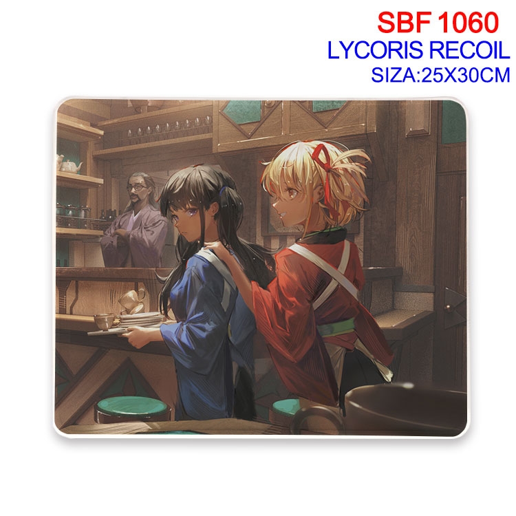 Lycoris Recoil Anime peripheral edge lock mouse pad 25X30cm SBF-1060-2