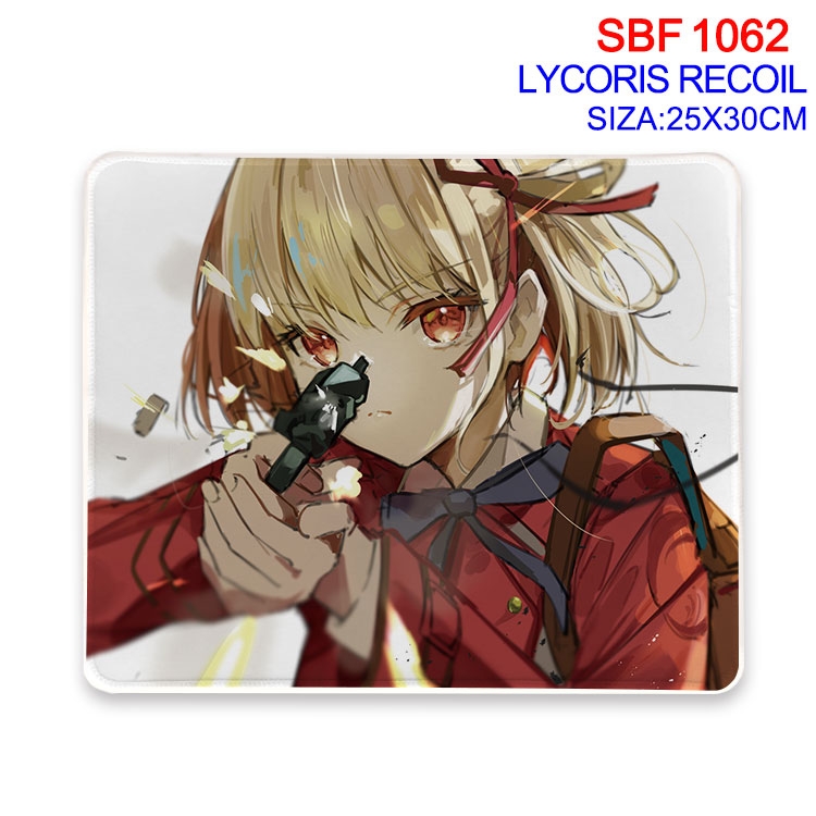 Lycoris Recoil Anime peripheral edge lock mouse pad 25X30cm  SBF-1062-2