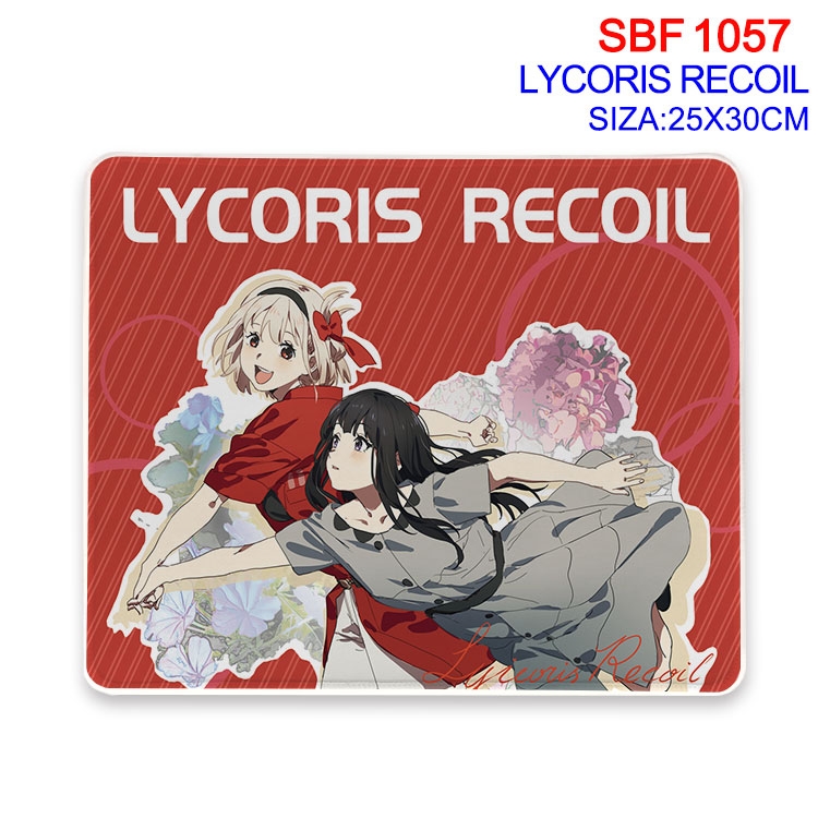 Lycoris Recoil Anime peripheral edge lock mouse pad 25X30cm  SBF-1057-2