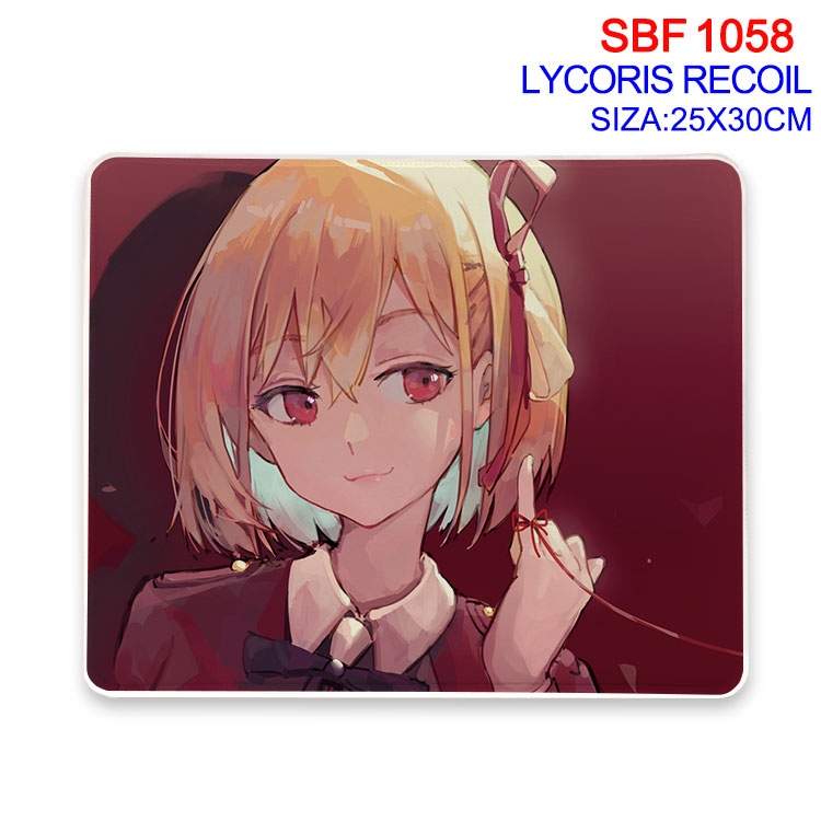 Lycoris Recoil Anime peripheral edge lock mouse pad 25X30cm  SBF-1058-2