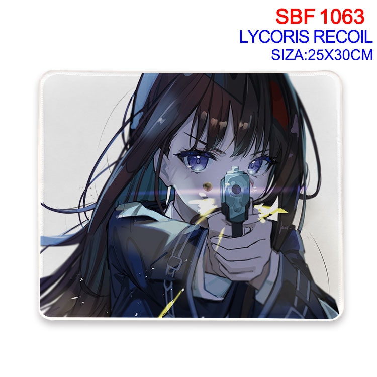 Lycoris Recoil Anime peripheral edge lock mouse pad 25X30cm  SBF-1063-2