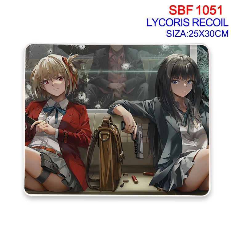 Lycoris Recoil Anime peripheral edge lock mouse pad 25X30cm SBF-1051-2