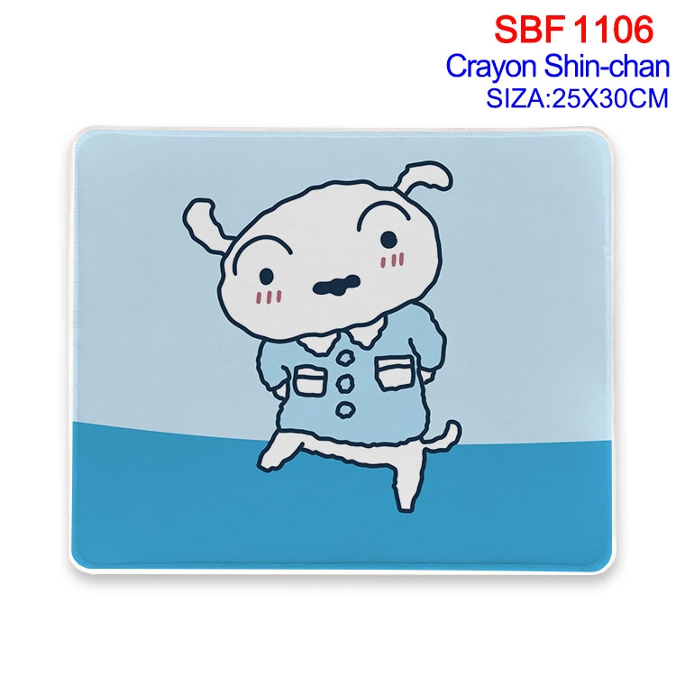 CrayonShin Anime peripheral edge lock mouse pad 25X30cm  SBF-1106-2