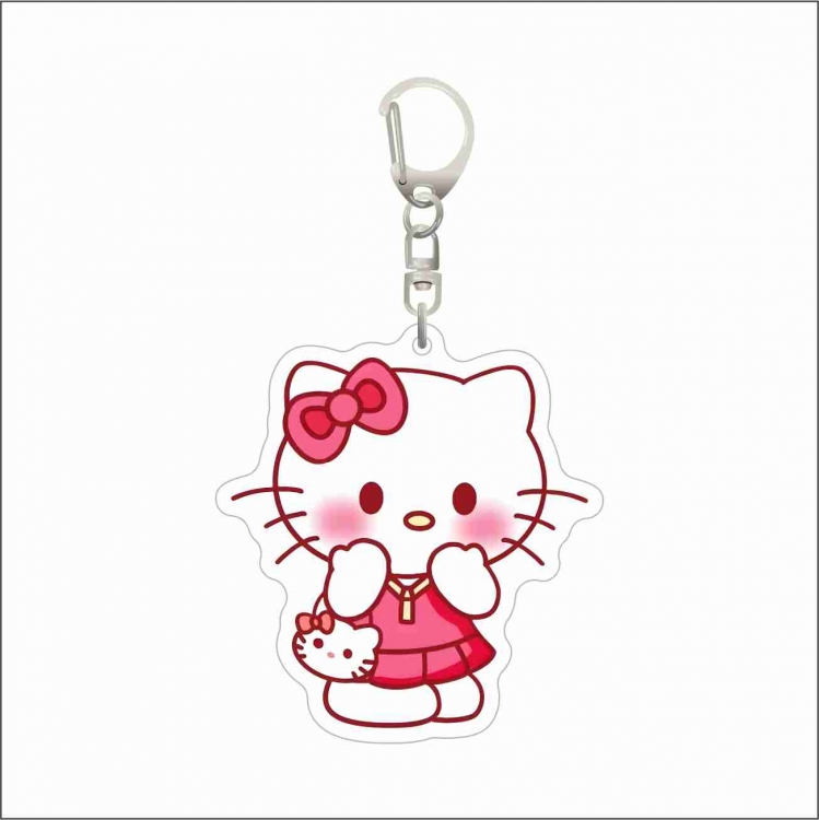 Sanrio Acrylic D button bag pendant key chain price for 5 pcs