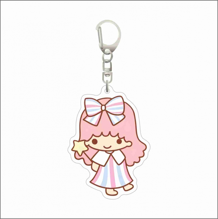 Sanrio Acrylic D button bag pendant key chain price for 5 pcs