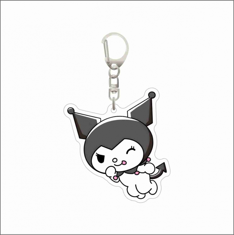 Sanrio Acrylic D button bag pendant key chain price for 5 pcs