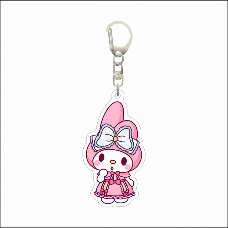 Sanrio Acrylic D button bag pendant key chain price for 5 pcs