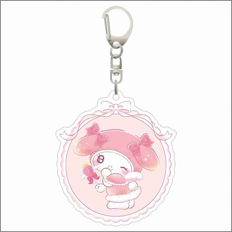 Sanrio Acrylic D button bag pendant key chain price for 5 pcs