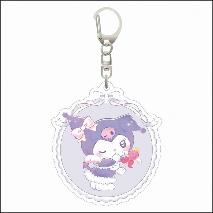 Sanrio Acrylic D button bag pendant key chain price for 5 pcs