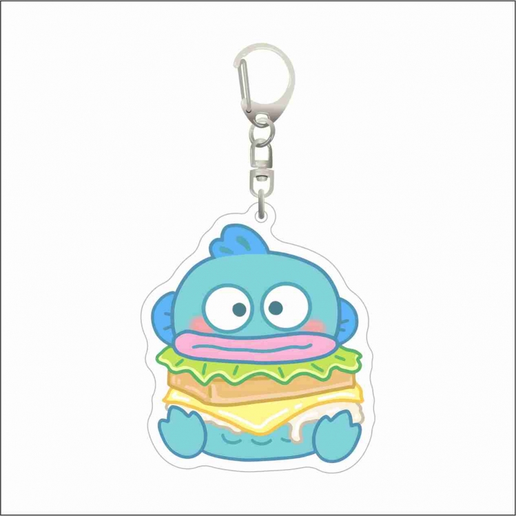 Sanrio Acrylic D button bag pendant key chain price for 5 pcs