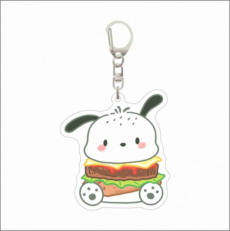 Sanrio Acrylic D button bag pendant key chain price for 5 pcs