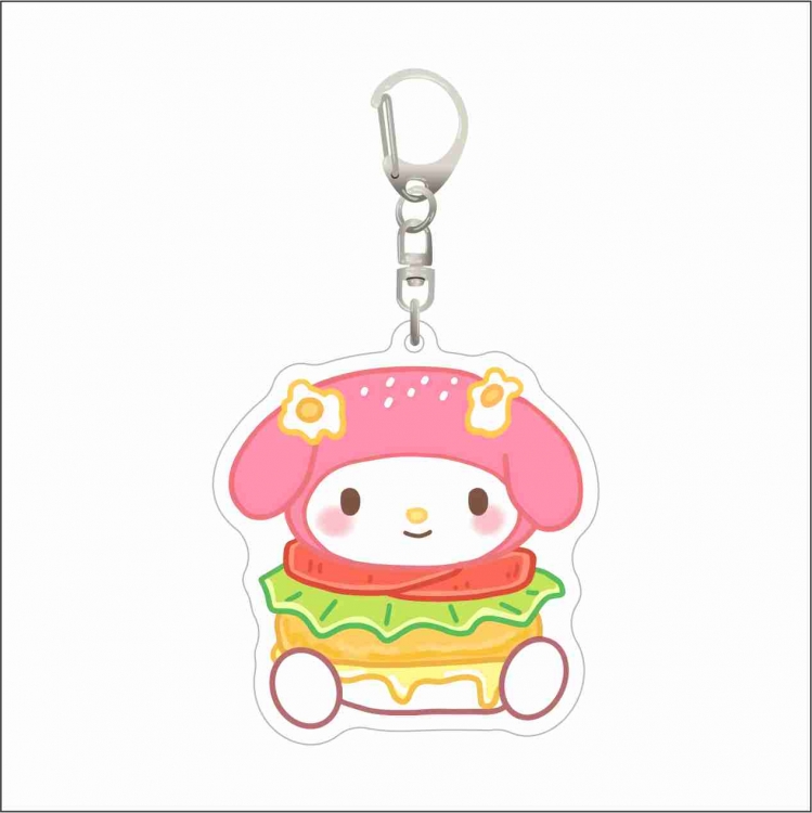 Sanrio Acrylic D button bag pendant key chain price for 5 pcs