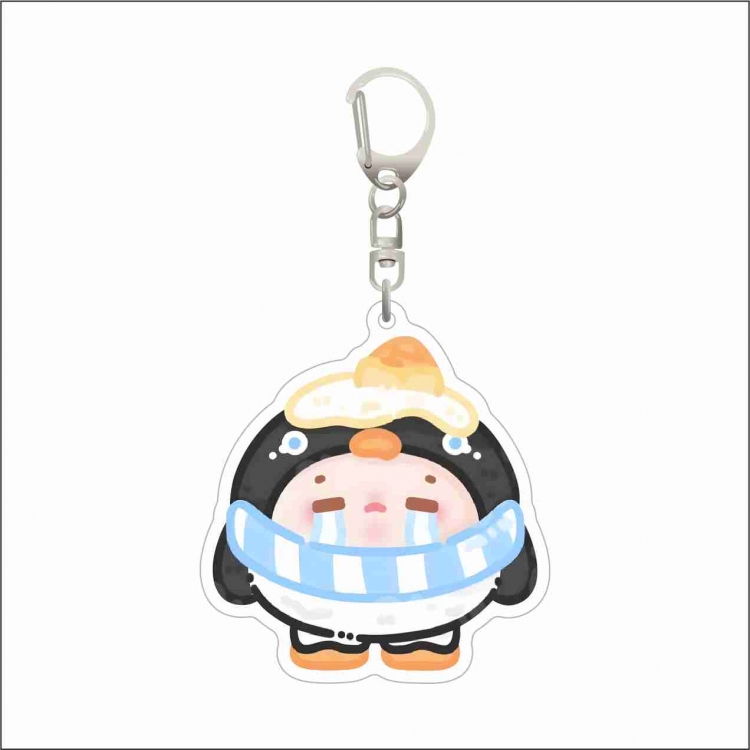 Egg Party Acrylic D button bag pendant key chain price for 5 pcs