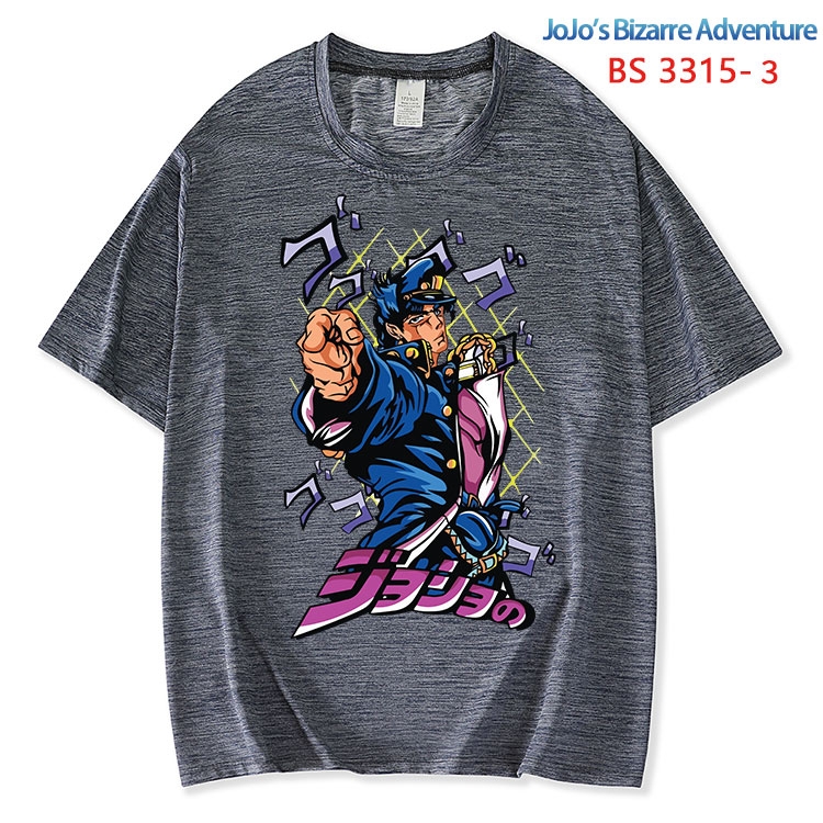 JoJos Bizarre Adventure  ice silk cotton loose and comfortable T-shirt from XS to 5XL BS-3315-3