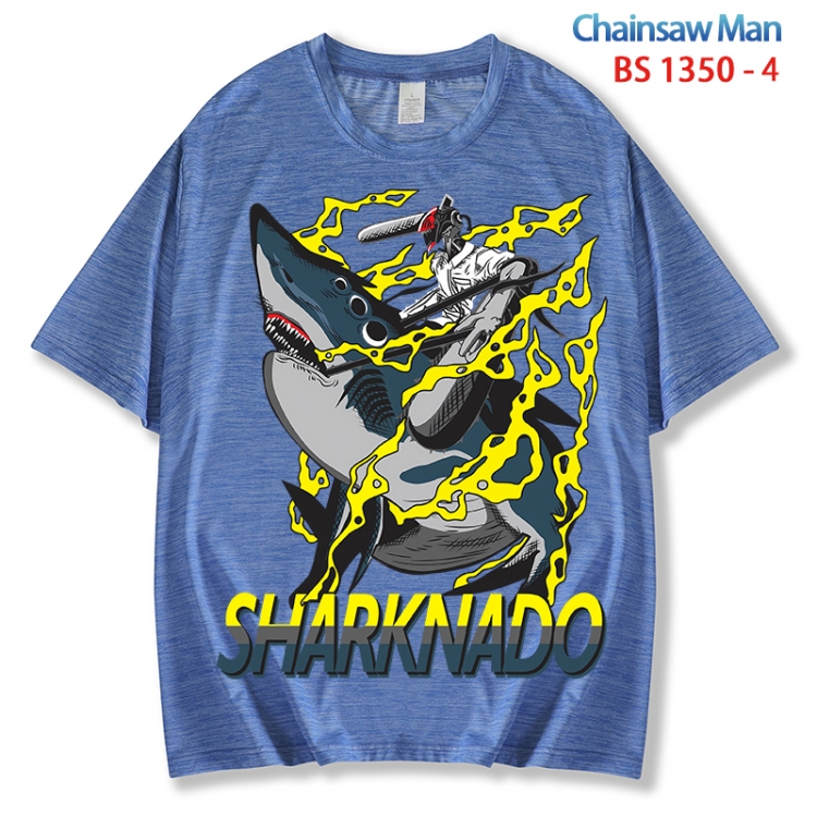 Chainsaw man  ice silk cotton loose and comfortable T-shirt from XS to 5XL  BS 1350 4