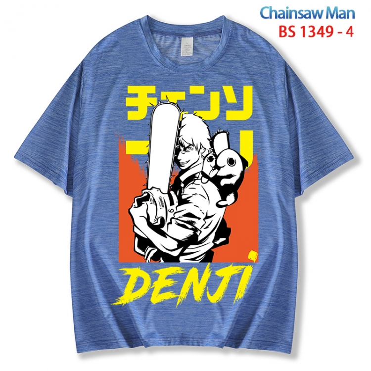 Chainsaw man  ice silk cotton loose and comfortable T-shirt from XS to 5XL BS 1349 4