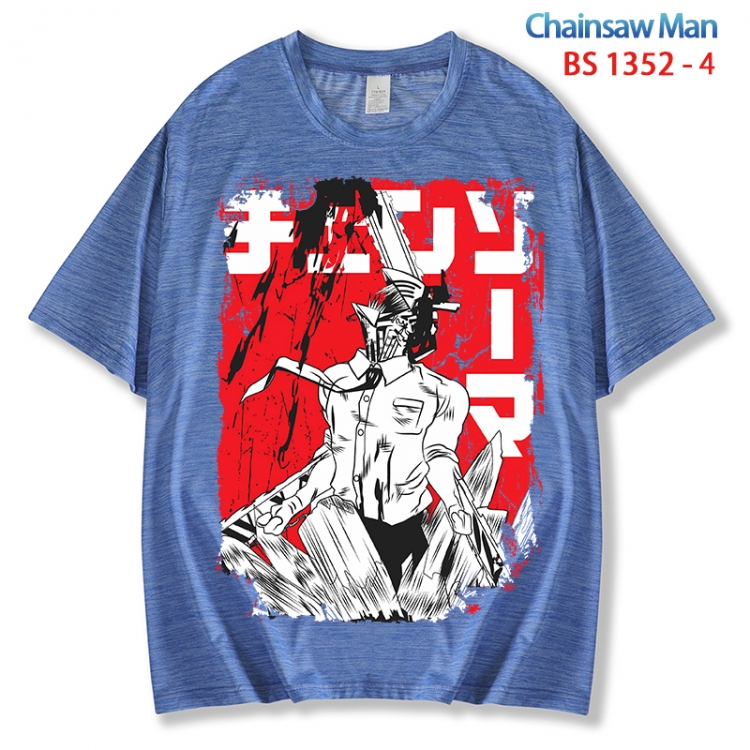 Chainsaw man  ice silk cotton loose and comfortable T-shirt from XS to 5XL BS 1352 4