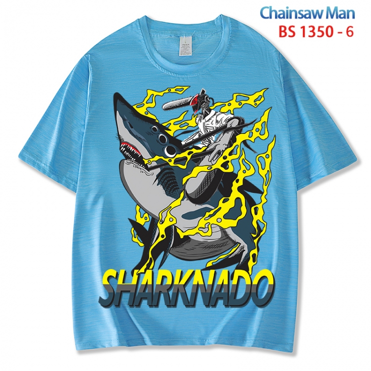 Chainsaw man  ice silk cotton loose and comfortable T-shirt from XS to 5XL  BS 1350 6