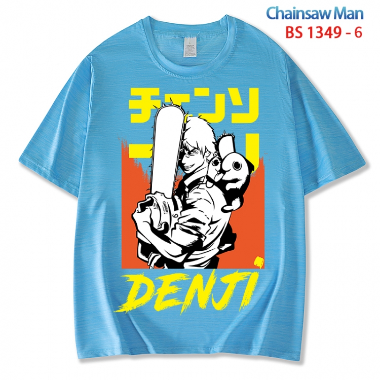 Chainsaw man  ice silk cotton loose and comfortable T-shirt from XS to 5XL BS 1349 6