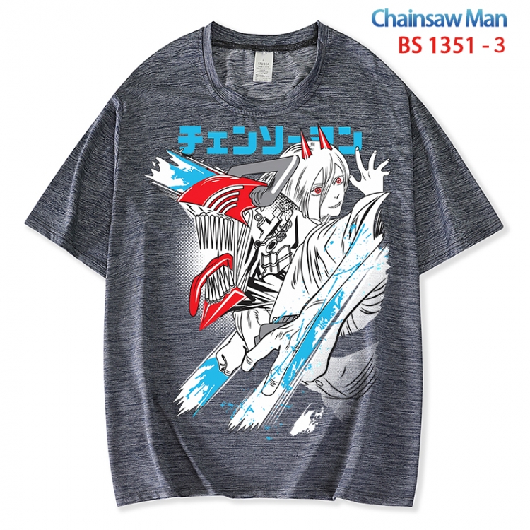 Chainsaw man  ice silk cotton loose and comfortable T-shirt from XS to 5XL BS 1351 3