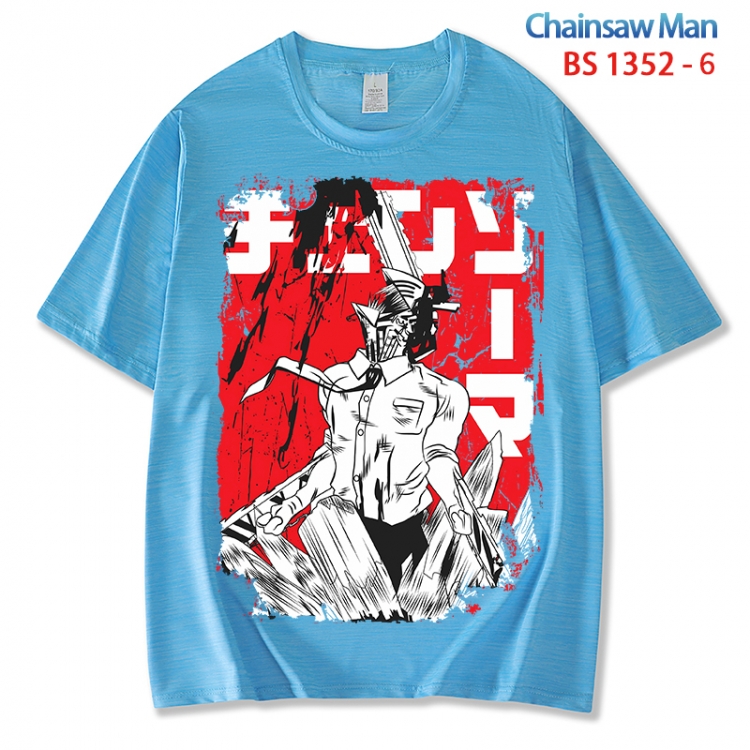 Chainsaw man  ice silk cotton loose and comfortable T-shirt from XS to 5XL BS 1352 6