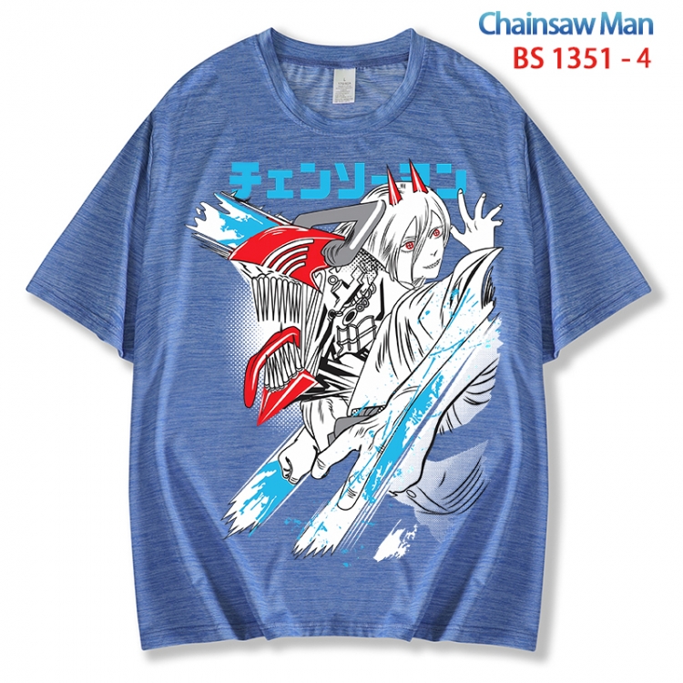 Chainsaw man  ice silk cotton loose and comfortable T-shirt from XS to 5XL BS 1351 4