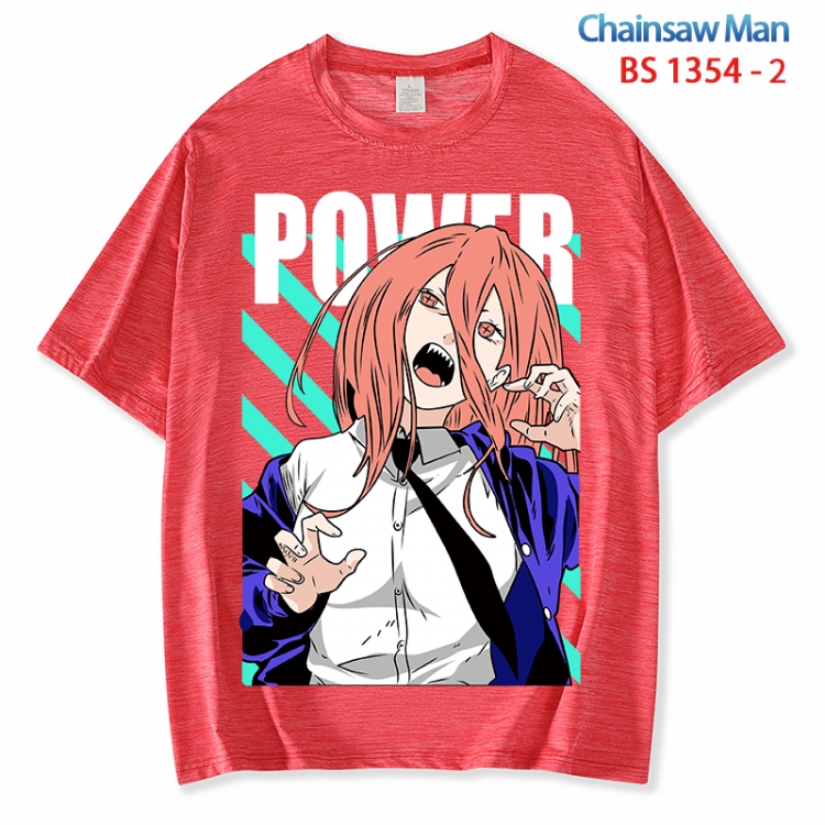 Chainsaw man  ice silk cotton loose and comfortable T-shirt from XS to 5XL  BS 1354 2