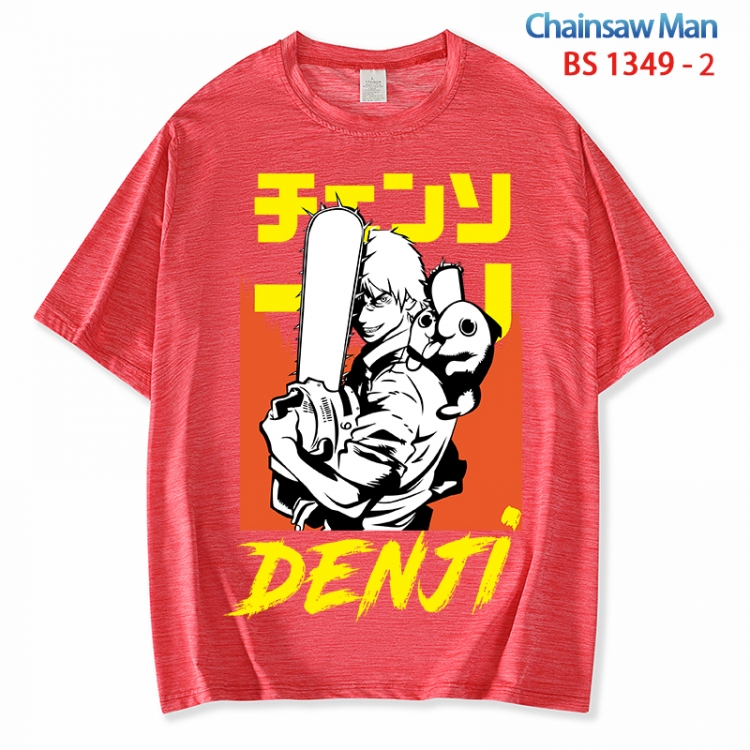 Chainsaw man  ice silk cotton loose and comfortable T-shirt from XS to 5XL  BS 1349 2