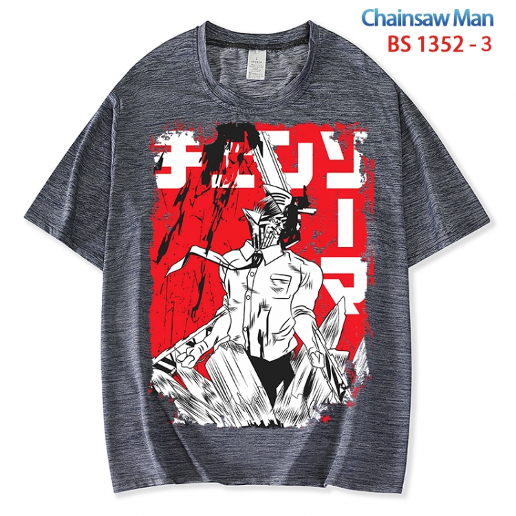 Chainsaw man  ice silk cotton loose and comfortable T-shirt from XS to 5XL BS 1352 3